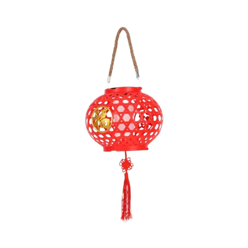 Warm for White 3000K Light Emitting Woven Pumpkin Lantern Featuring Solar and USB Rechargeability for Decorative Hanging