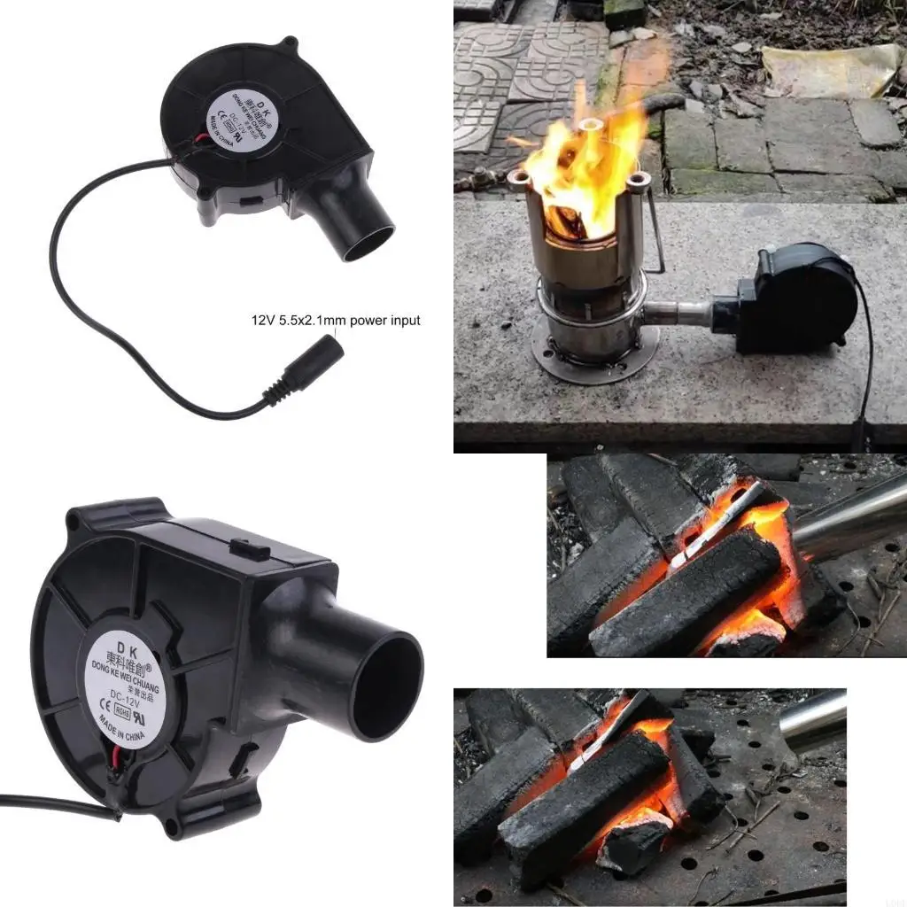 

Air Blower, Electric Portable Blower Grill Starter 5.5x2.1mm Plug