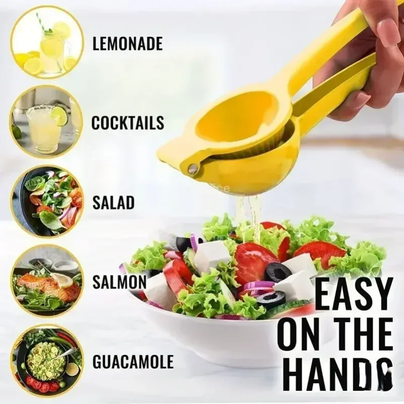 Manual Metal Lemon Lime Squeezer Stainless Steel Manual Citrus Press Juicer, Hand Press Juicier Fresh Fruit Tool Kitchen Tools view 5