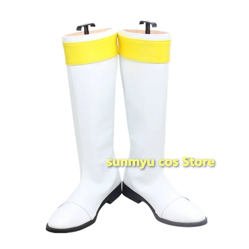 

Chikyuu Sentai Fiveman White boots Cosplay Shoes Custom Size