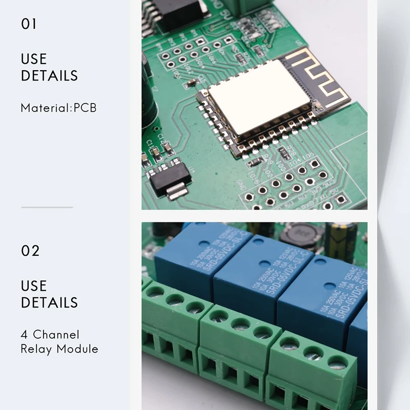 Esp8266 wifi sem fio 4 canais relé módulo ESP-12F placa de desenvolvimento wi-fi para arduino ac/dc 5v/8-80v fonte de alimentação