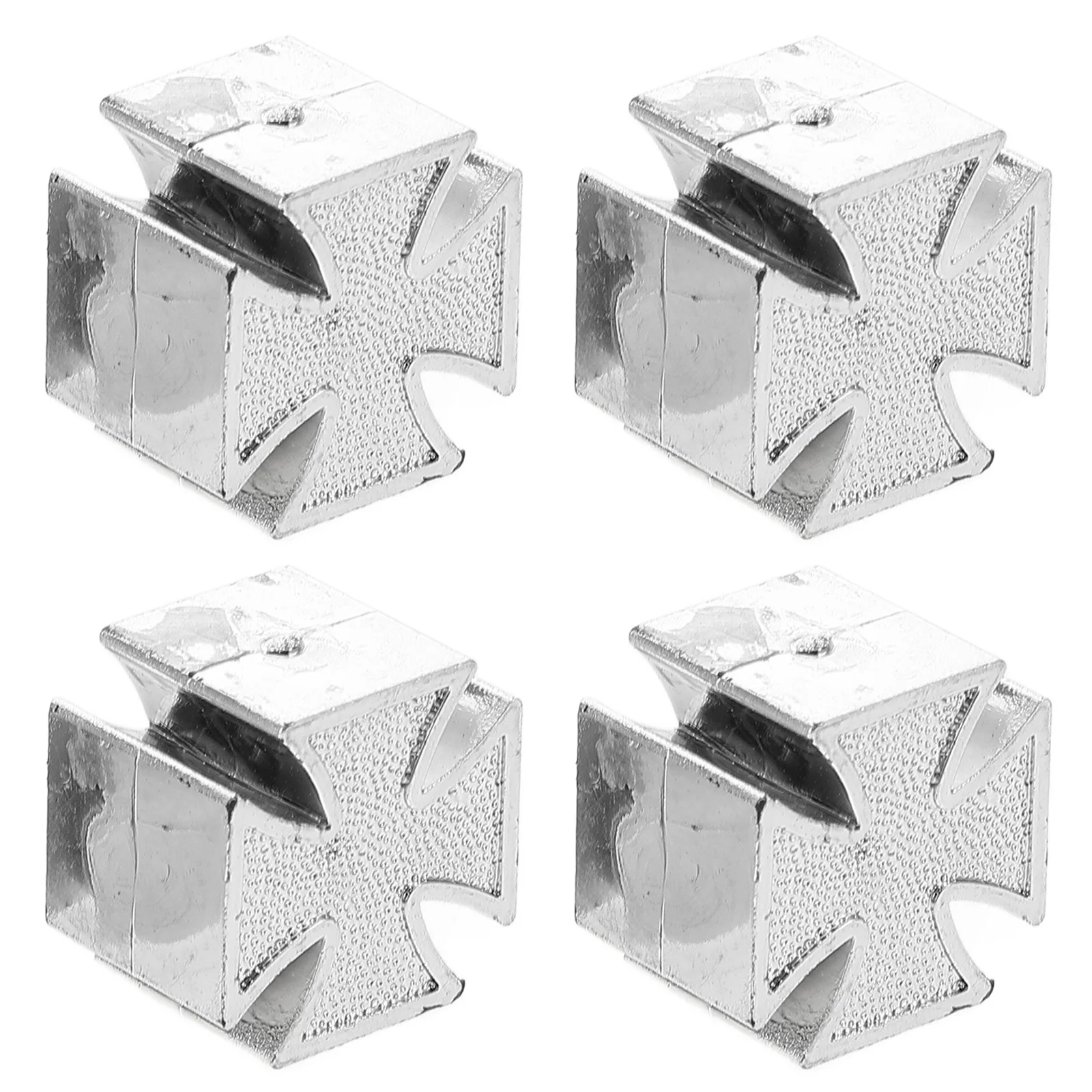 

4pcs Tire Valve Caps Cross Shaped Universal Fit For Car Motorcycle Suv Truck Wheel Air Pressure Maintenance Auto Accessories