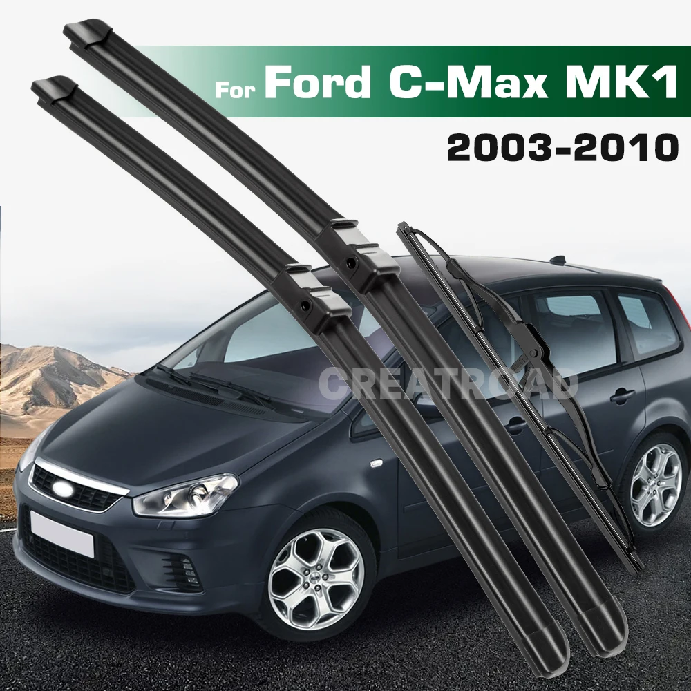 

GREATROAD Стеклоочиститель с левым и правым рулем, набор передних и задних щеток стеклоочистителя для Ford C-Max MK1 2003-2014, щетки для лобового стекла, окон