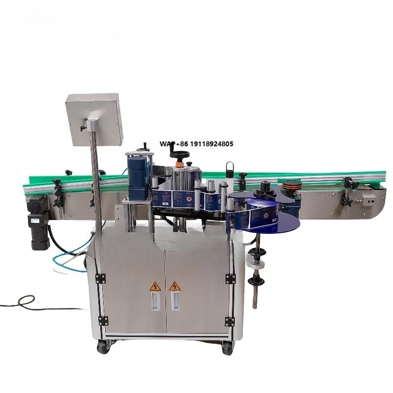 Automatic Digital Labeling Applicator MachineFully Automatic Sticker Rolling Round Bottle Labeling Machine Small Round Bottle