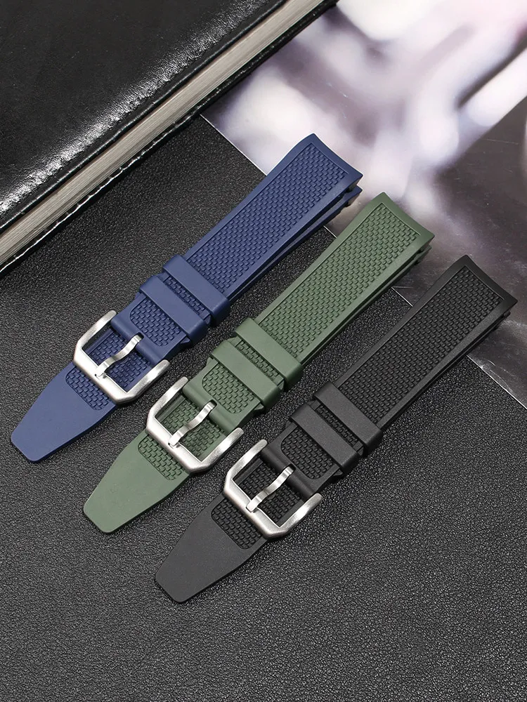 Fluorororubber Watch Strap Is Suitable for IWC Men's Portuguese Series Timing IW358312 IW371607 Portuguese Meter