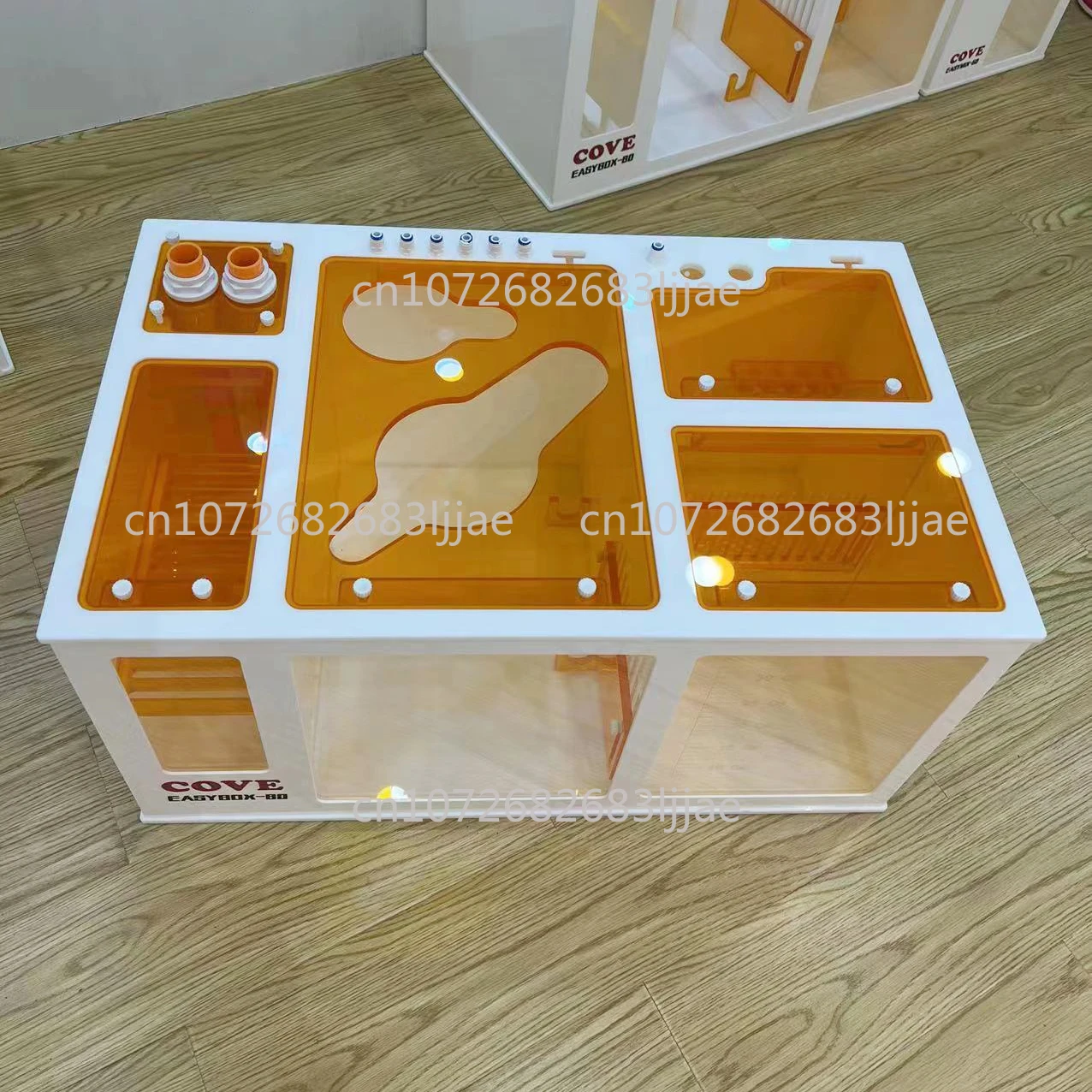 فلتر حوض السمك للمياه المالحة من الأكريليك الكبير والنانو لخزان الشعاب المرجانية البحرية #4