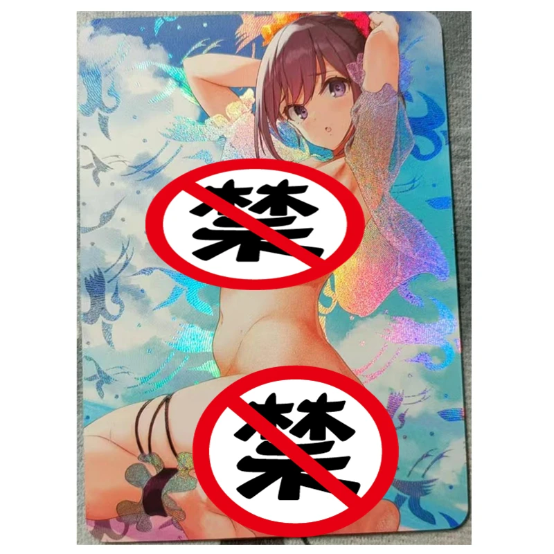 

1pcs/set DIY Hide Anime Goddess Cards Series ACG Sexy Nude Card Toy Gift Game Homemade Anime Comic Collection Cards