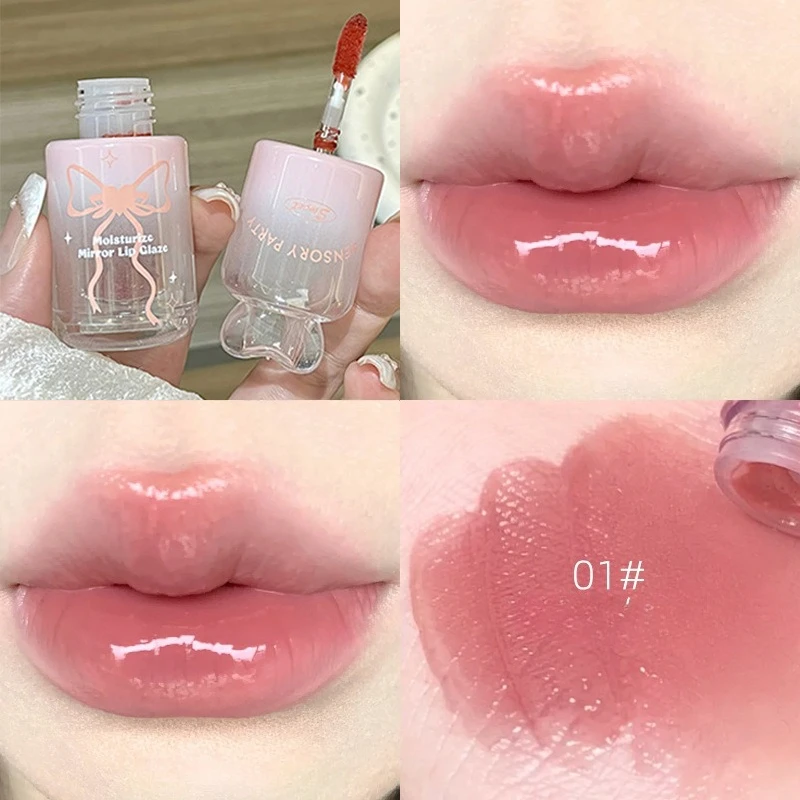 ウォーターグラス リップグロス ノントランスファー ロングウェア リップステイン ブライトニングシェード 保湿フォーミュラ デートナイト 結婚式 日常使用用