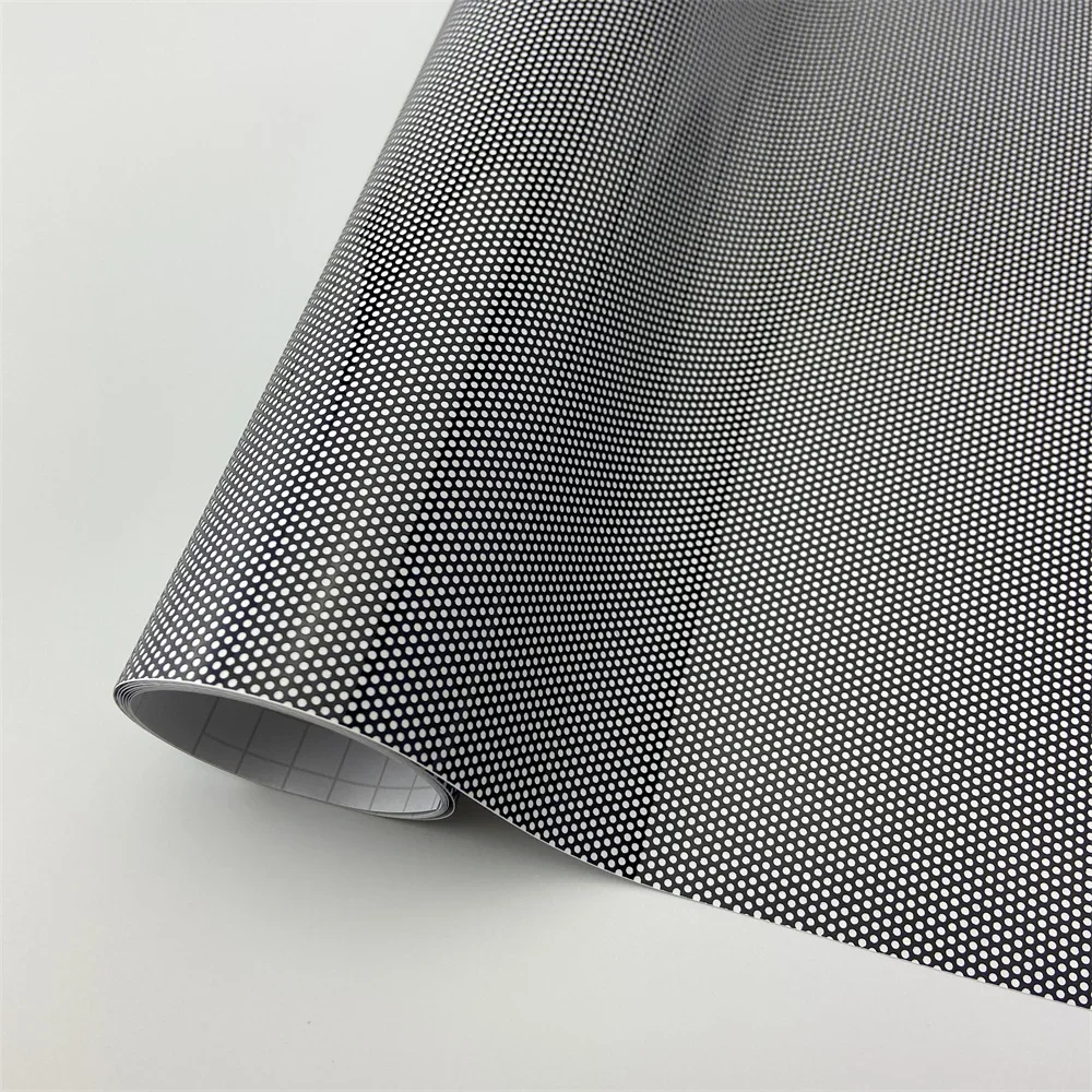 Spi Vision Black Perforated Mesh Film Headlight Tint ROAD LEGAL VINYL Fly Eye Tint Car Light Film Tint Car Styling