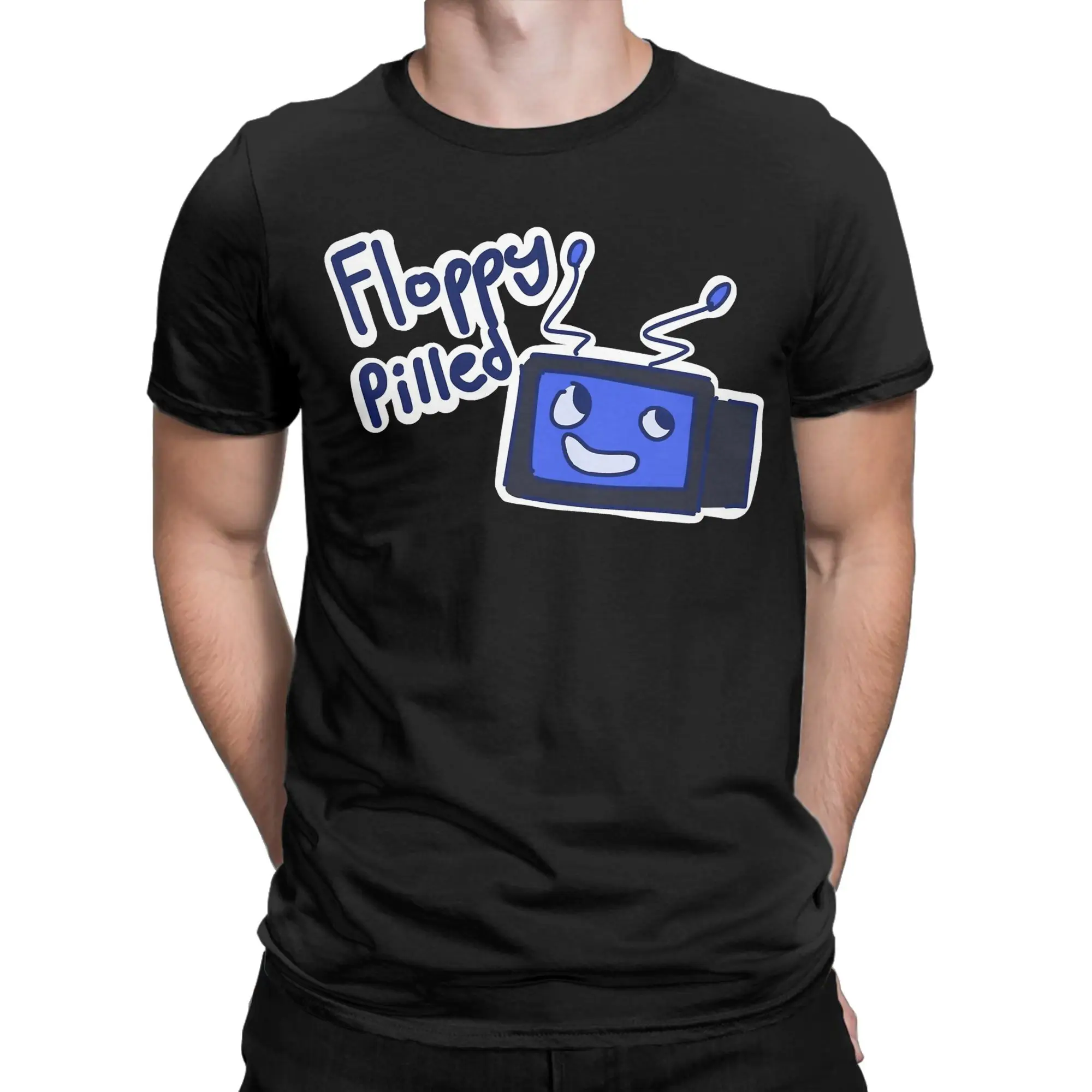 Men T-Shirt Scag regretevator floppy pilled Casual 100% Cotton Tee Shirt Short Sleeve  T Shirts Crew Neck Tops Gift Idea