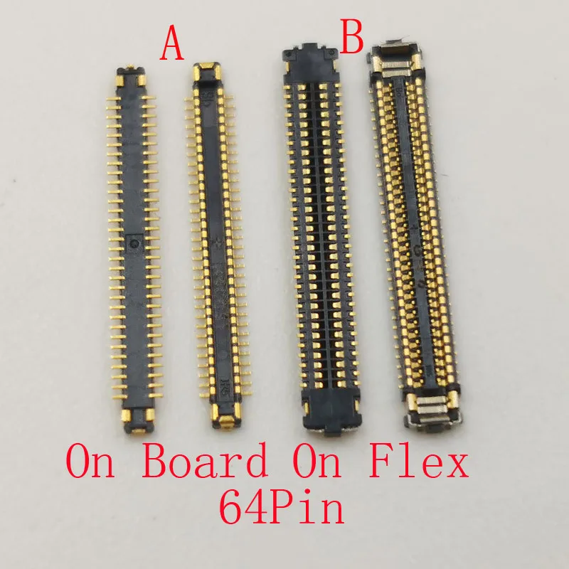 1-20Pcs Lcd Screen Flex Jack Display Plug On Board FPC Connector For Samsung Galaxy Note 8 Note8 S9 S9 Plus S8 S8Plus 64 Pin