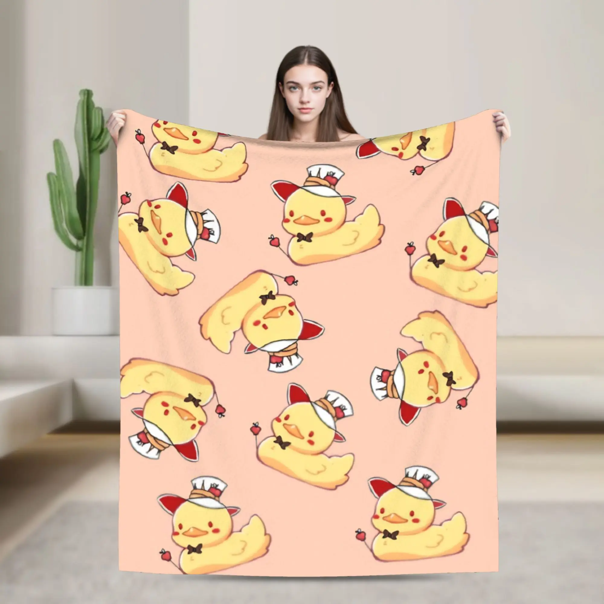 Duck Anime Hazbins Hotels Blankets Fleece Printed  Multi-function Ultra-Soft Throw Blankets for Sofa Car Bedspreads