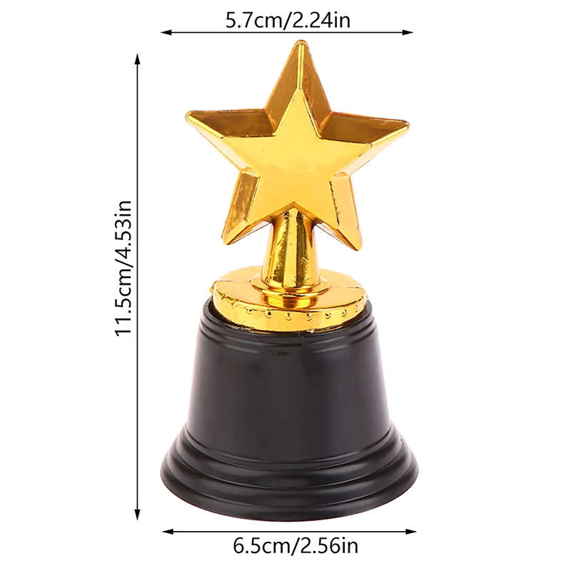 Trofeo in plastica Mini Star da 1 pezzo per bambini Trofeo vincitore per bomboniere da competizione per bambini