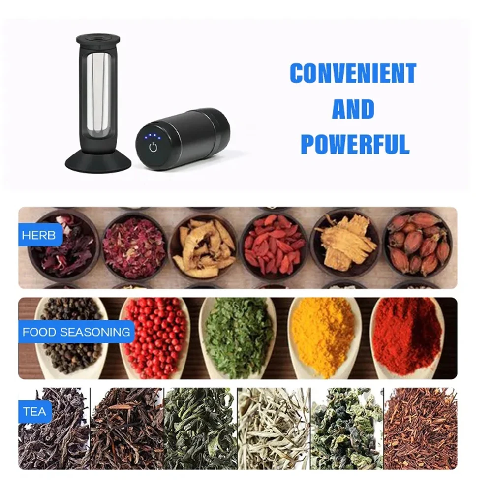 2 In1 Electric Dry Herb Grinder with Filling Tobacco Horn Tube /Cone Rolling Paper Cigarette Maker Smoking Accessories