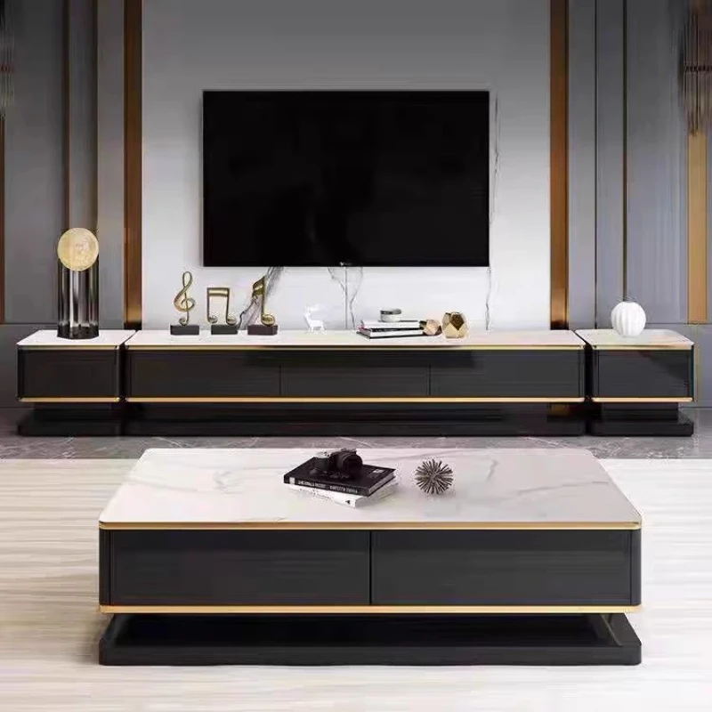 

Simple Stylish TV Stand Stable Base Spacious Useful TV Cabinet Compartments Luxury TV-meubel Mediabord Living Room Furniture