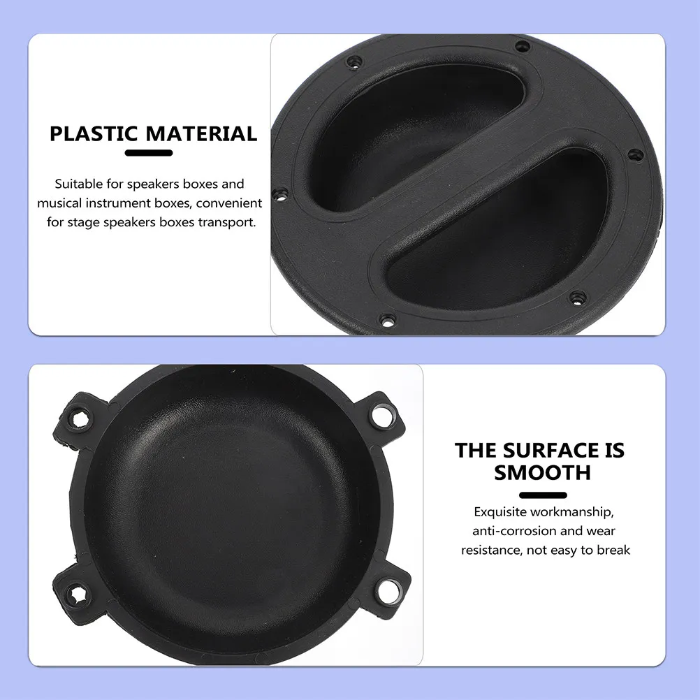 8Pcs Premium ABS Speaker Handle for Speaker Box Cabinet Stage Audio Equipment Easy Grip Lift Transport Heavy Speakers