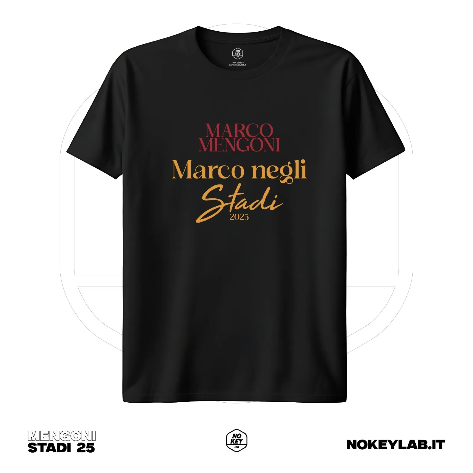 تي شيرت ماركو Mengoni Tour Stadiums 2025 Date Merch Concert Jersey تي شيرت يوليو يونيو- #1