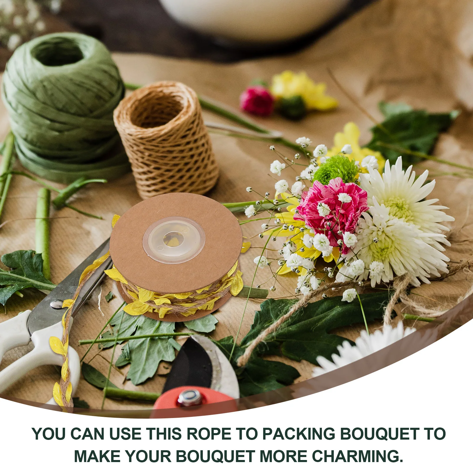 

Jute Twine Rope Roll For Floral Bouquet Wrapping Packaging Crafting Supplies Garden Forest Vine Decoration 120Ft 20Ft 10Ft 5Ft