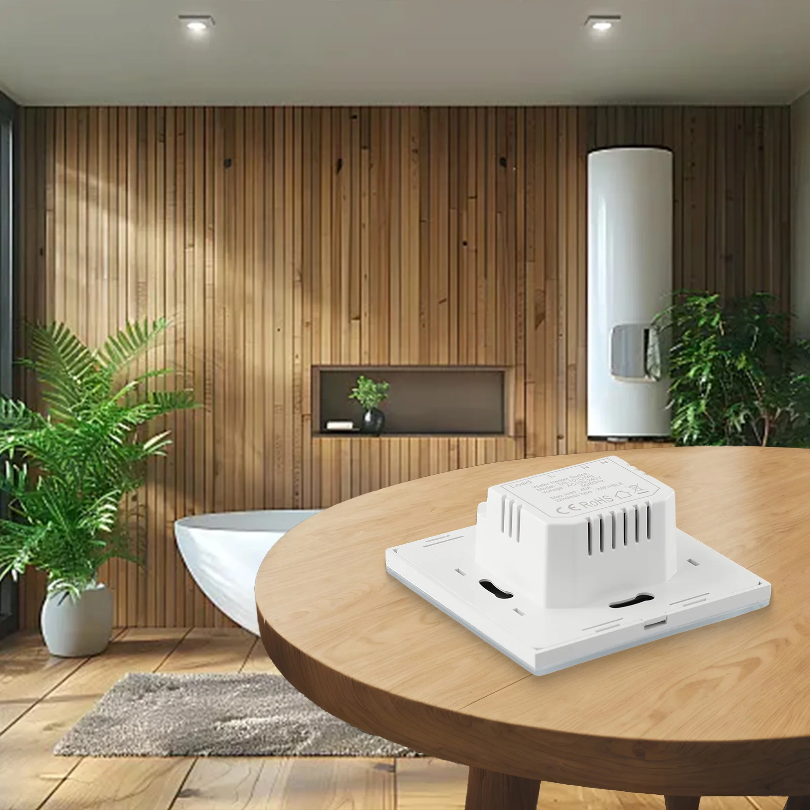 

Fast Wifi+Bluetooth Dual Mode Switch Timer for 40A For Tuya Smart Wifi Water Heater Boiler with For Alexa Support
