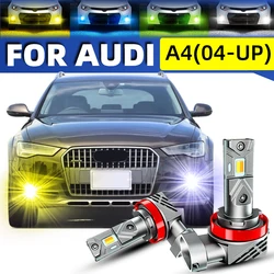 차량용 LED 전면 안개등 전구, 듀얼 컬러 스위치백, 화이트 옐로우, 아우디 A4 S4 RS4 B7 B8 B9 8K 8W 8E 아반트 2013 2015 2016, 2x