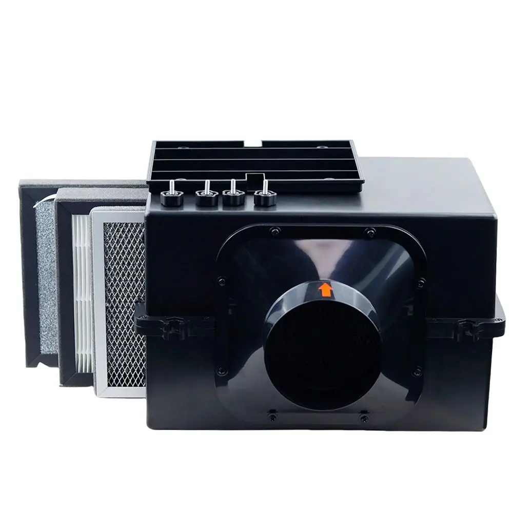 Small Duct‑Type Fresh Air Purification Box, Precision Dust Removal Air Filter Equipped with PM2.5 Filter Screen