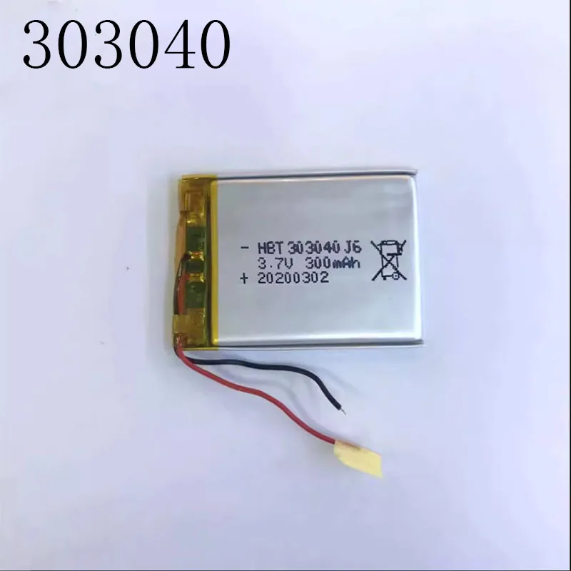 1PCS 303040 polymer lithium battery 300MAH 3.7V for intelligent wearable driving recorders, etc