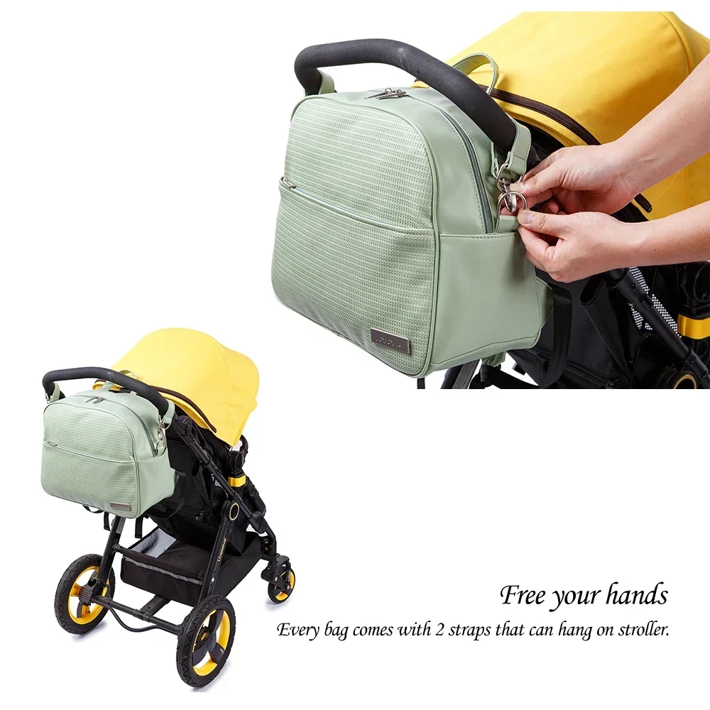 Large Capacity Waterproof Patchwork Diaper Bag Backpack for Newborn Baby with Ample Storage Space