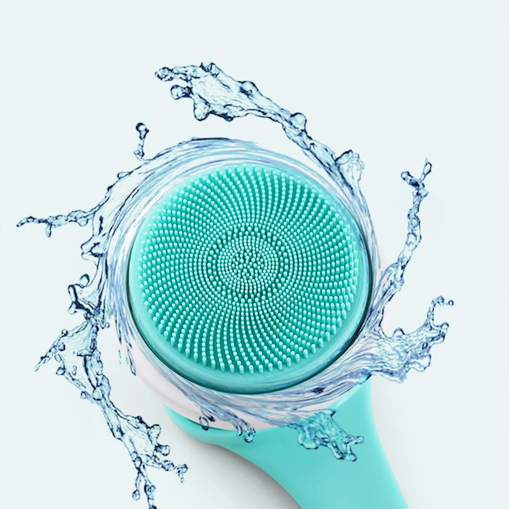 Electric Showering Brush with Long Handle Body Arm Scrubber Brushes 360°Rotating Exfoliating Massager Bathroom Shower Room
