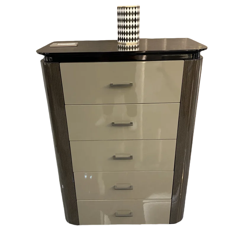Italian light luxury chest of drawers living room post-modern simple bedroom locker villa suite solid wood furniture