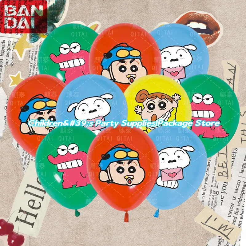 

3/6/18 шт. 12-дюймовый карандаш Шин-тян с героями мультфильмов, набор латексных воздушных шаров, праздничных вечеринок для мальчиков и девочек, детских душа, украшений для вечеринок