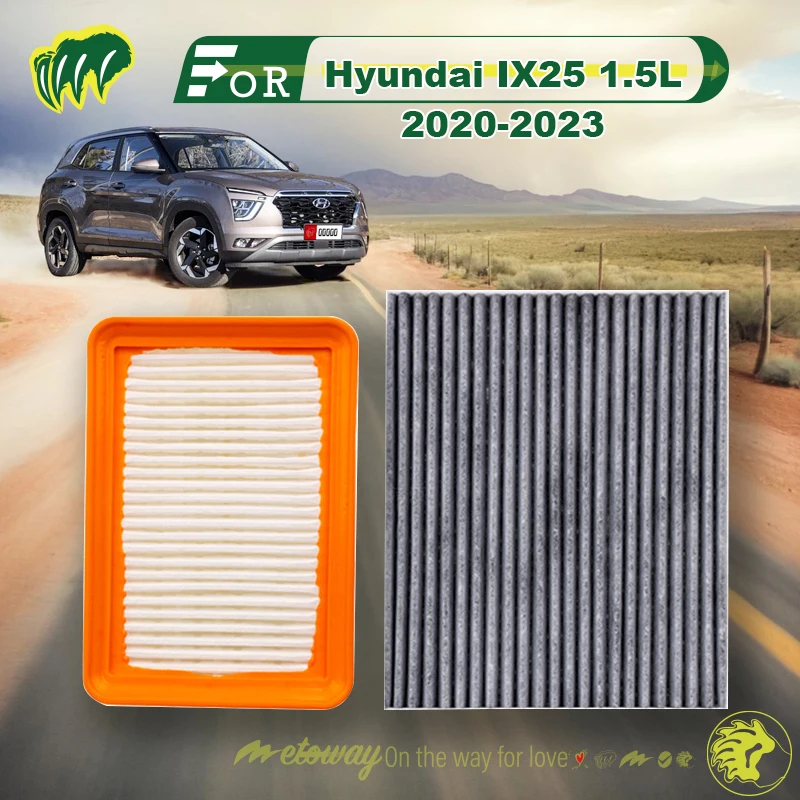 

For Hyundai IX25 1.5L 2020-2023 Car Air Conditioner Filter Car Cabin Air Filter Replace Filter Replace Accessory