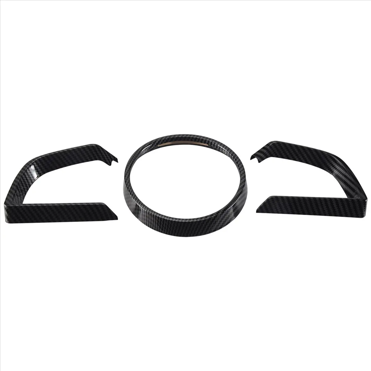 Compatible for Mazda 3 Axela 2014-2018 Carbon Fiber Dashboard Interior Instrument Frame Cover Trim