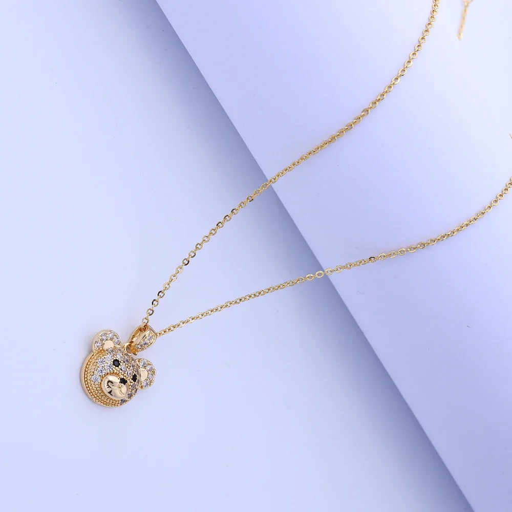 スタイリッシュなジュエリーペンダント: 女性クロスボーダーフルダイヤモンドジルコンベアネックレス、ファッションパーソナリティ鎖骨用のかわいい装飾