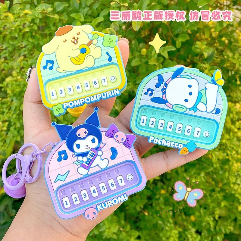 Sanrio Kawaii кулон мультфильм оригинальный брелок Kuromi Cinnamoroll комикс красивое украшение милые подвески для влюбленных подарок