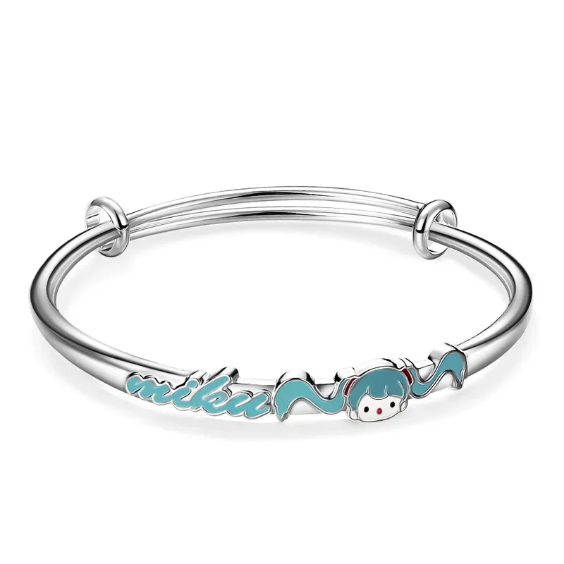 7 Style Anime Hatsune Miku Bracelet sky blue wristband Kawaii charming Girl Girlfriend Bracelets Lover Gift cosplay props toys