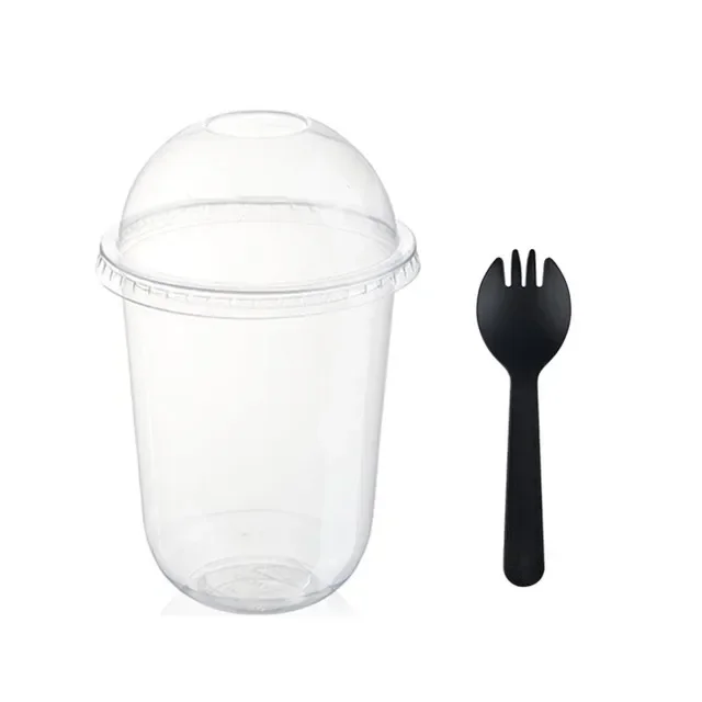 50 Stuks Puddingbekers Met Deksels Plastic Dozen Ijsmousse Dessert Picknick Party Verpakking Dessertbekers Met Deksel