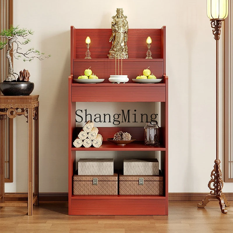 

FG e****mical household Buddhist niche vertical cabinet Bodhisattva Buddhist table offering table Gongtai people and wealth