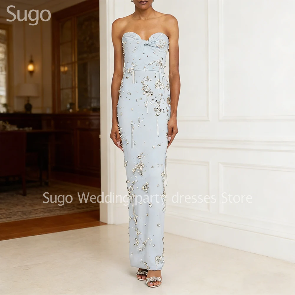 

Customized New In Luxury Beads Long Evening Dresses for Special Occasions Ankle-Length Mermaid Women Gala Prom Party Gowns 2026