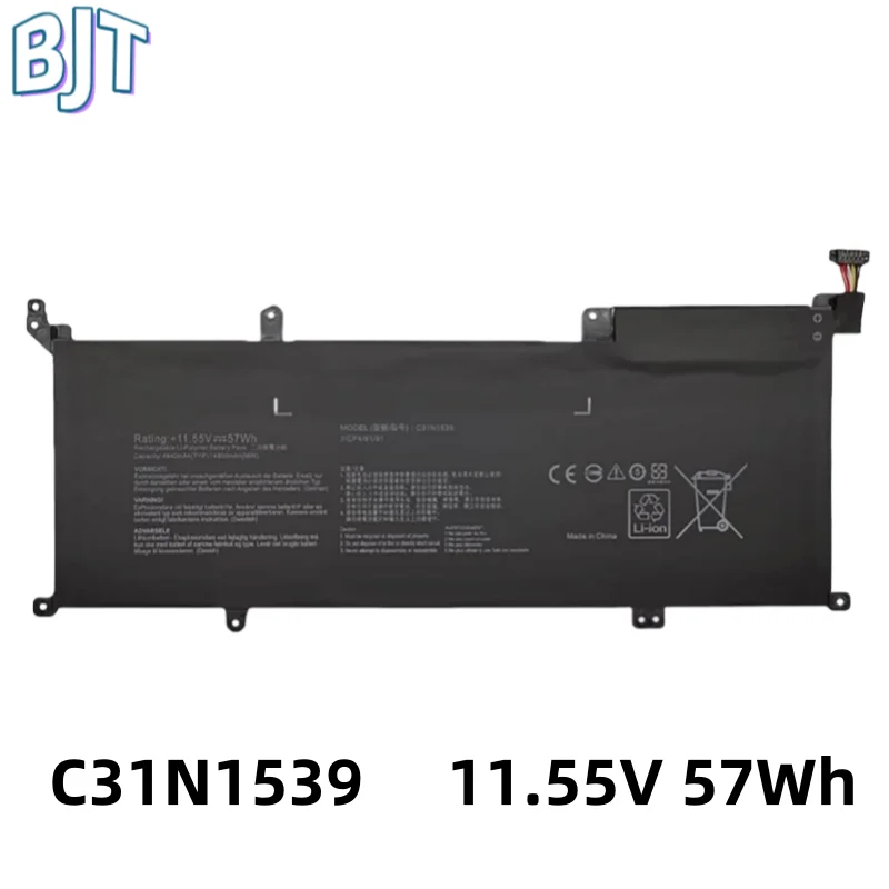 

New 6 Cell C31N1539 Laptop Battery 11.55V 57Wh 4800mAh for Asus ZenBook UX305UA UX305UAB Notebook 0B200-01180200 C31Pn9H