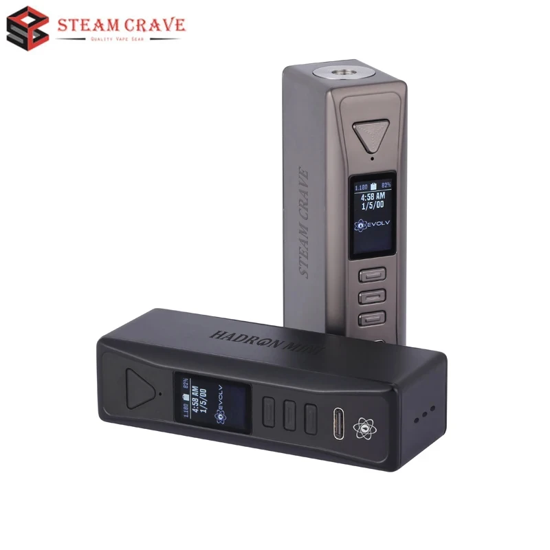 

Original Steam Crave Hadron Mini DNA100C Mod Support 21700/18650/20700 battery DNA 100C chipset 100W Vaporizer Mod 510 Thread