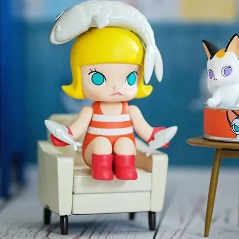 

Original One Day of Molly Series Mystery Box Anime Pvc Original Figure Collection Model Desktop Ornaments Doll Toys