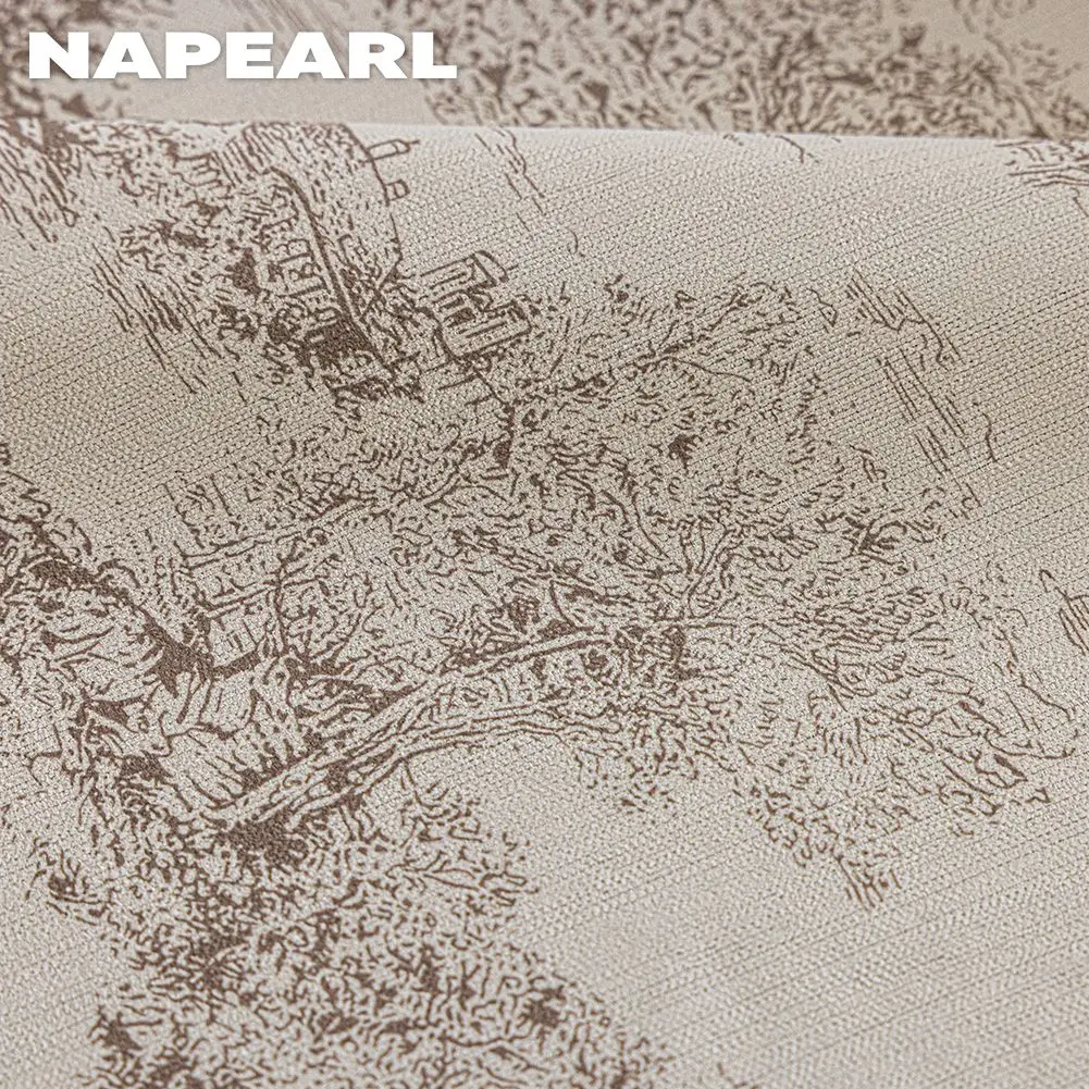 1PC Retro Sketch Scenery Print Curtains for Living Room Bedroom 90% Blackout French Countryside Window Drapes Home Decor