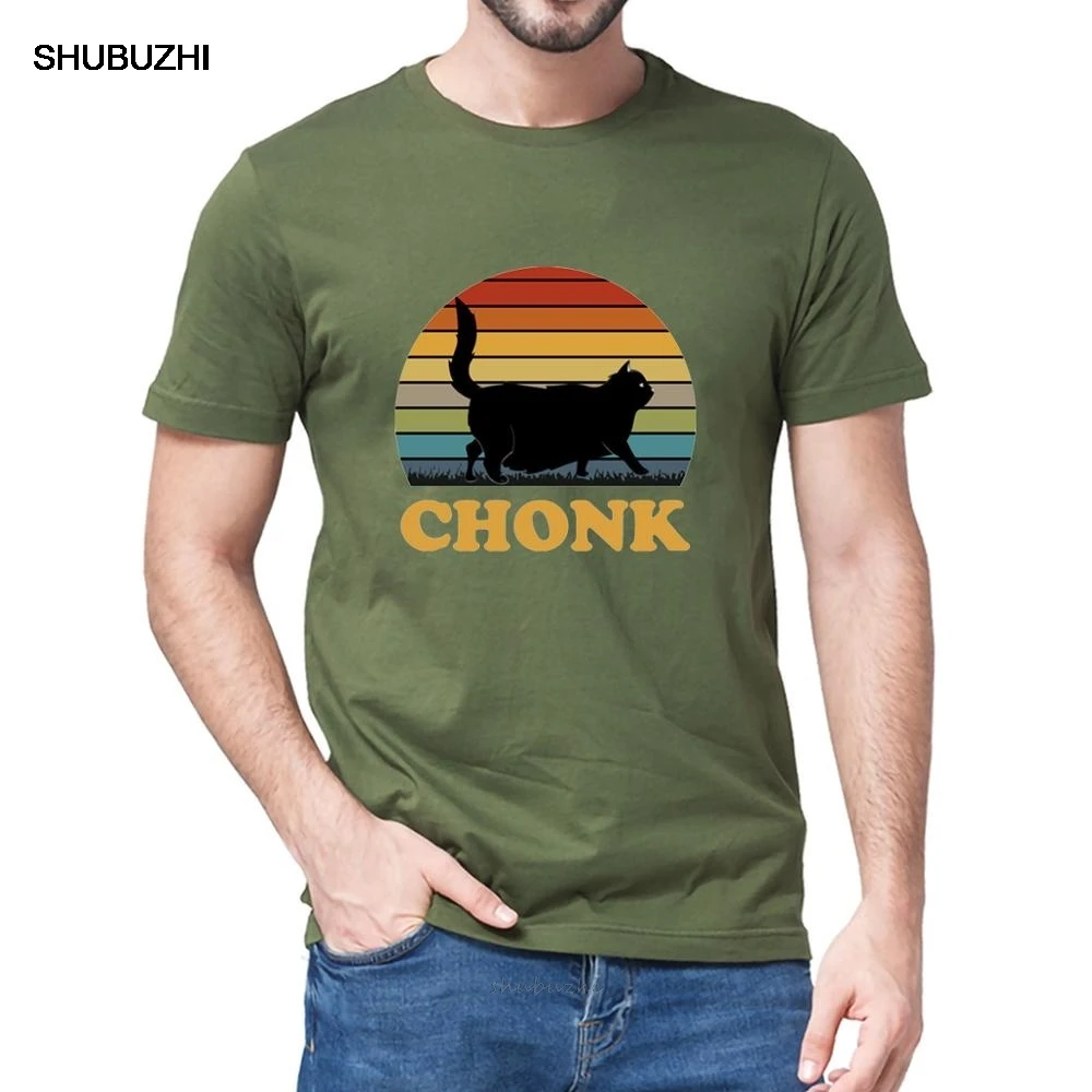 Funny Chonk Scale Cat Meme T-Shirt Retro Vintage Cat Lover Cat Mom Summer Men's cotton T-Shirt Humor Gift women TShirt Tops 3XL