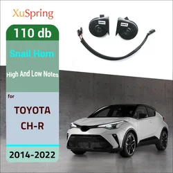 Car Snail Horn Speakers Tweeter High Bass Waterproof Whistle Accessories For Toyota C-HR 2014-2022