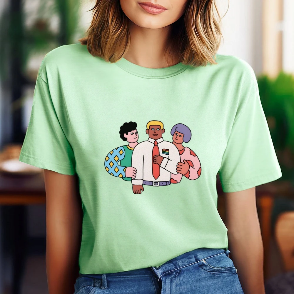 

GOTS Certified Organic Tee - Women's Flight-to-Fitness Top, Sustainable Gym City Exploration