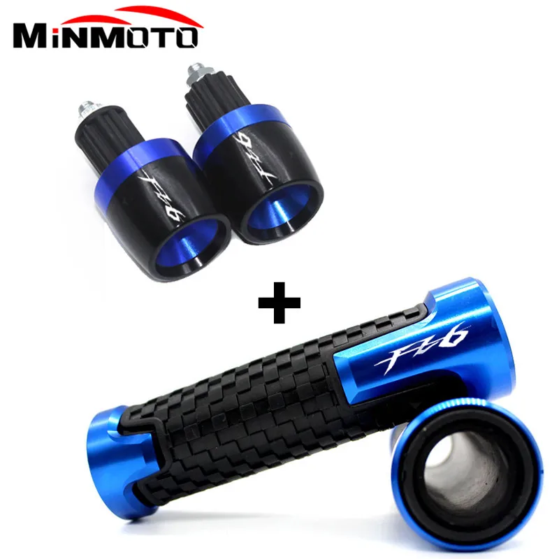 For FZ6 FZ-6 FZ6N FZ6S FAZER Motorcycle Accessories Aluminium CNC Hand Grips Handle Bar End Cap