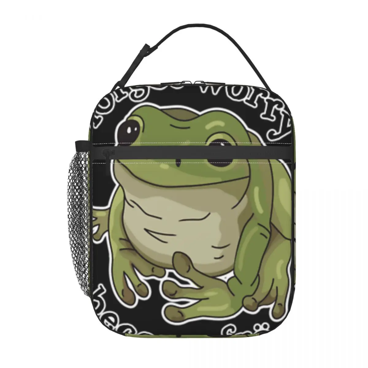 

Forget Worry Frog - Funny Cute Frogs Toad Mental Health Anxiety Frog One Lunchbag