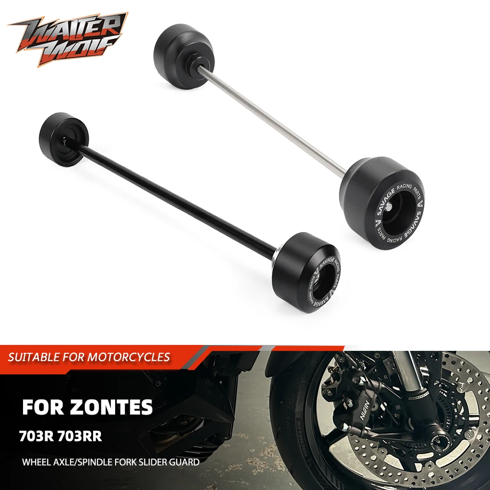 

Motorycle Wheel Axle Fork Crash Slider For ZONTES 703R 703RR ZT703R ZT703RR ZT 703 R RR Swingarm Spool Wheel Protector Spindle