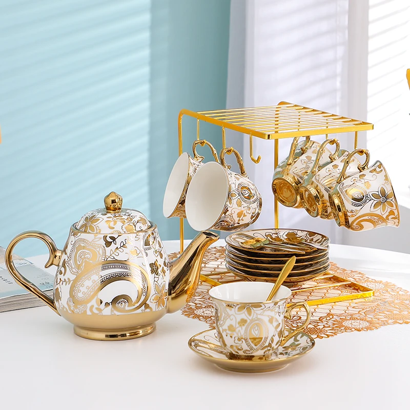 

Nordic Porcelain Coffee Cup And Plate Set Simple ternoon Tea Tableware European Sle Cerc Water Cup Holder Kettle Whole...