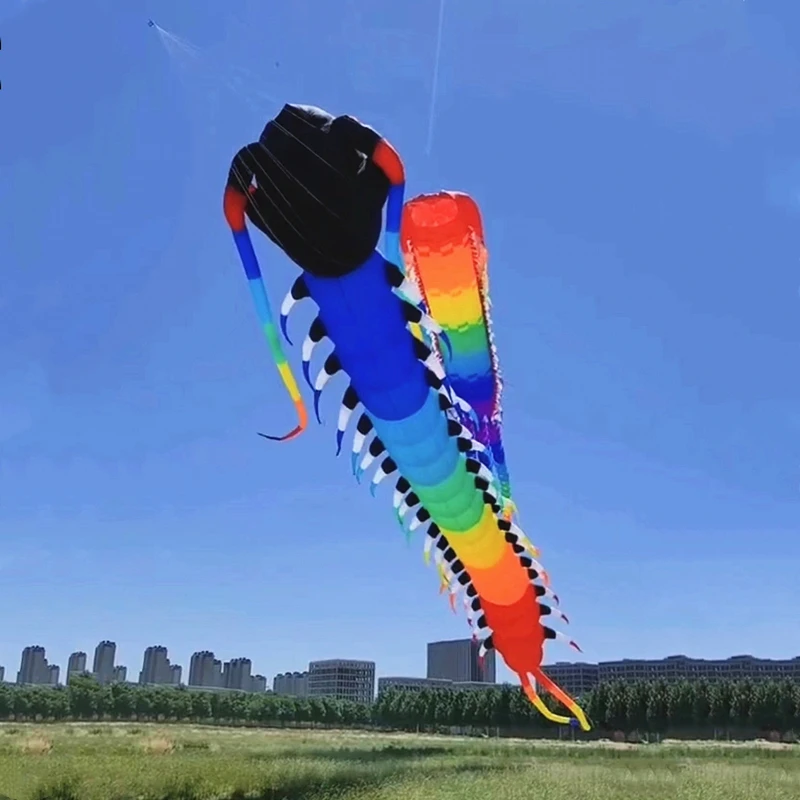 18m Centipede Kite soft kite giant kite professional wind kites for adults outdoor toy wind dragon parafoil kite flowform kite